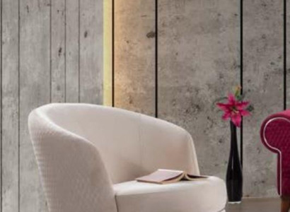 Armchair Single Seater Couch Textile Living room Upholstery Furniture White Textile new